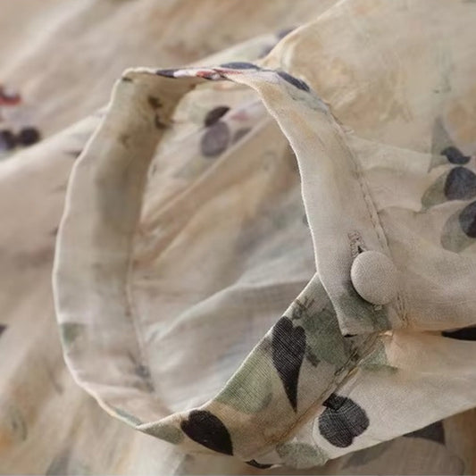 Pure Cotton Digital Printed Shirt With Pleat Work