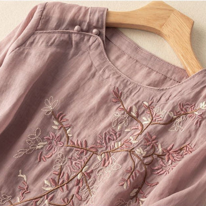 Pure Cotton Embroidered Womens Top