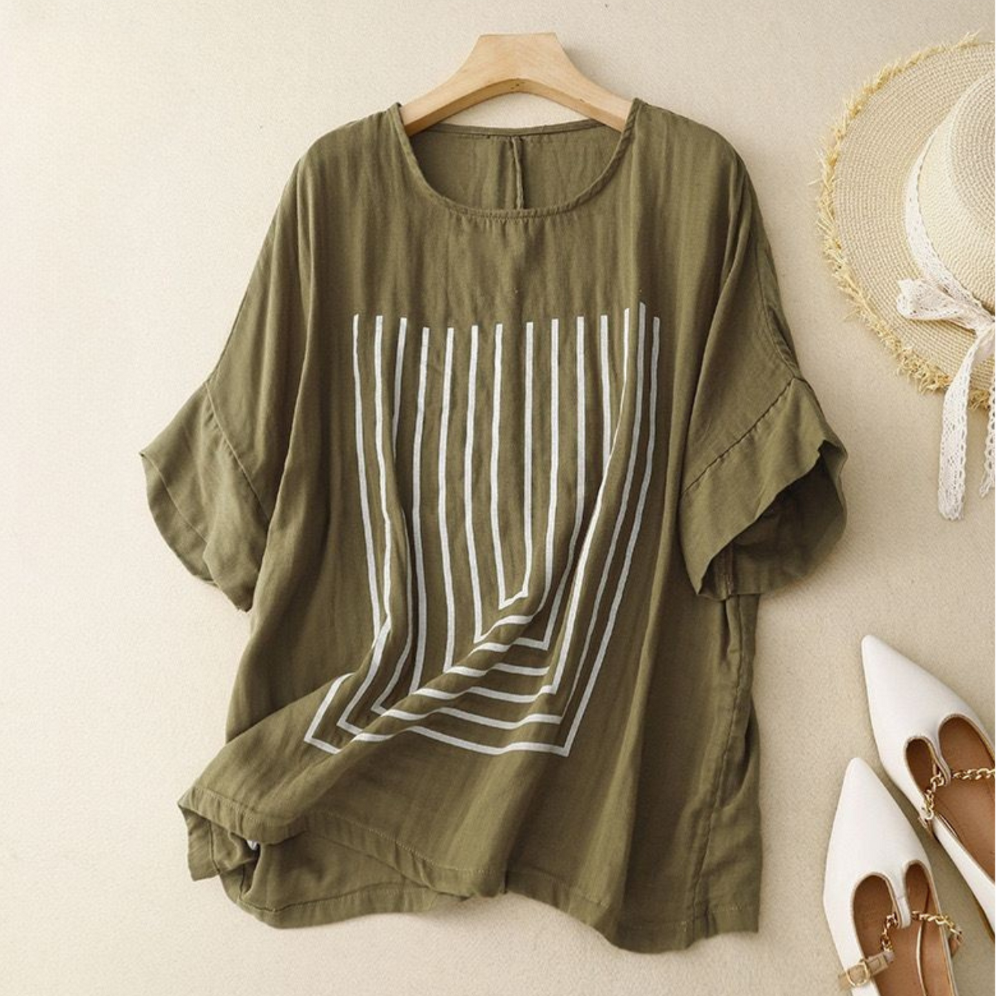 Pure Cotton Printed Women's Top