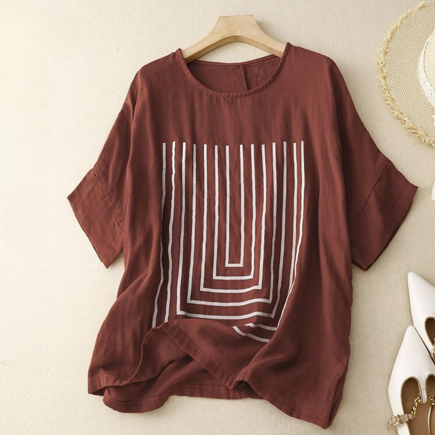 Pure Cotton Printed Women's Top