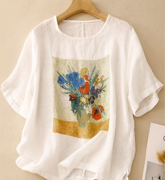 Embroidered Pure Cotton Comfortable Top