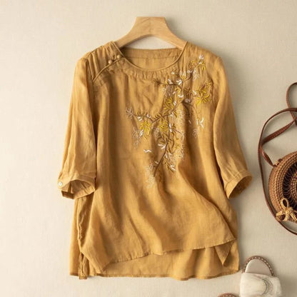 Pure Cotton Embroidered Womens Top