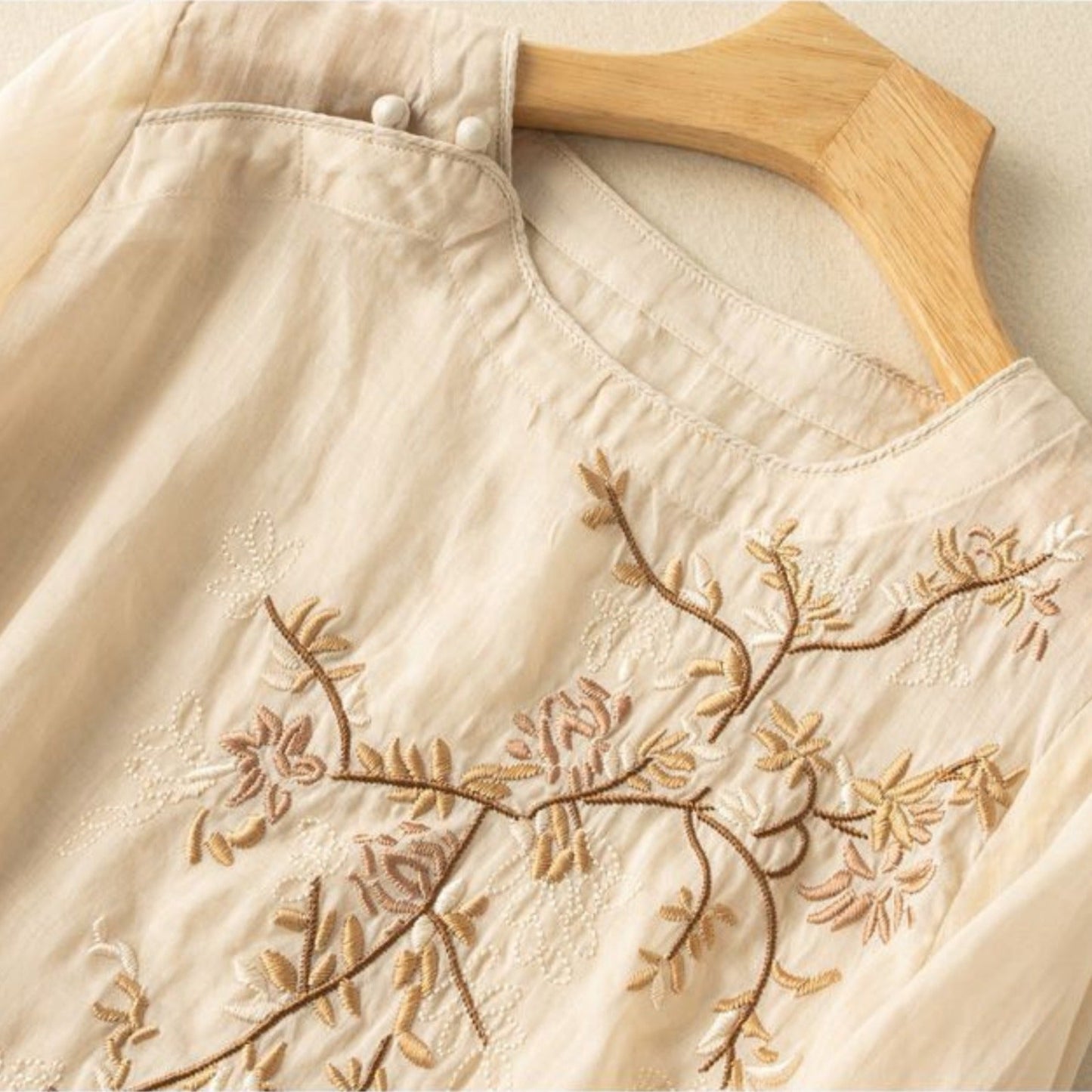 Pure Cotton Embroidered Womens Top