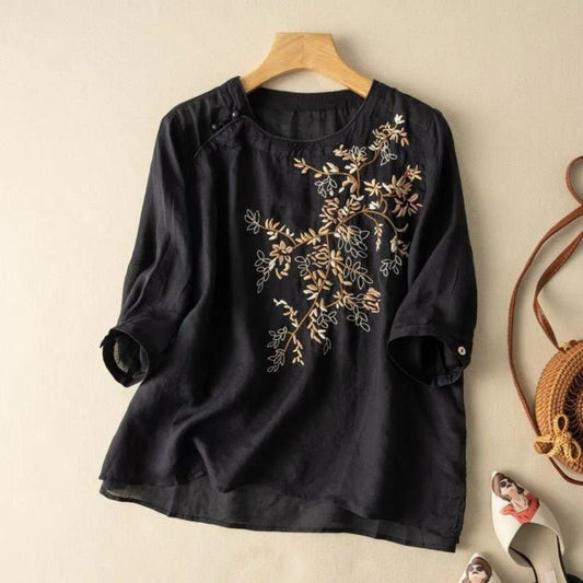 Pure Cotton Embroidered Womens Top