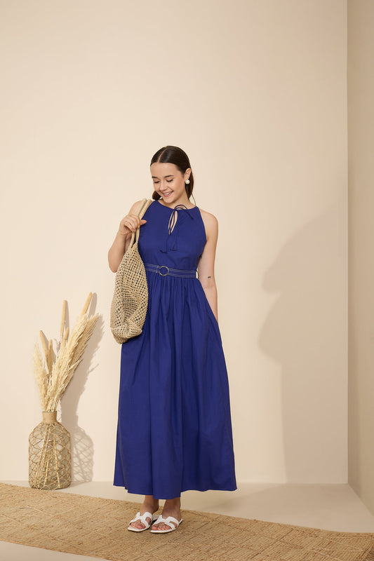 💙 Azure Grace Sleeveless Maxi Dress